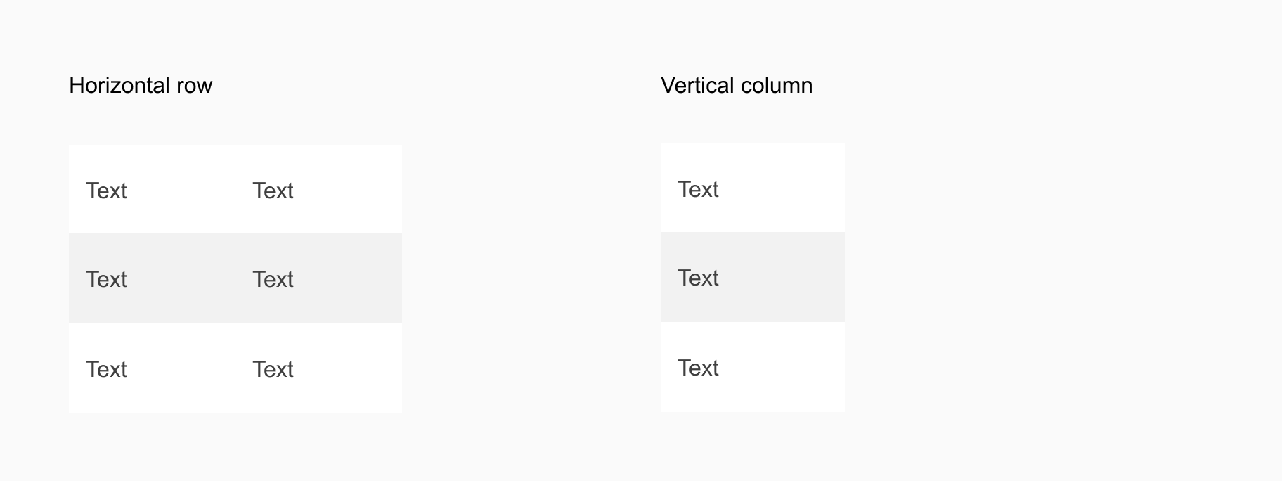 example to display zebra stripes for table rows